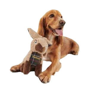 Barbour Dog Toy Rabbit Plaid Stuffed Logo Squeaker Dog Toy 🐾 Mans Best Friend